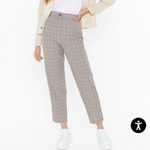 Nasty Gal - Square Are You Now Check Pants